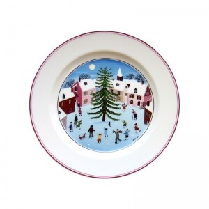 디자인나이프 크리스마스 샐러드접시 21cm